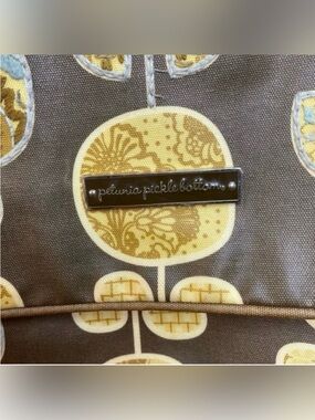 Petunia Pickle Bottom Boxy Backpack Heirloom Brown Floral Diaper or Baby Bag
